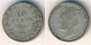 10 Цент Королівство Нідерланди (1815 - )  Вільгельміна (королева Нідерландів)(1880 - 1962)