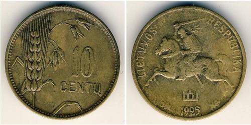 10 Цент Литва (1991 - ) Алюминий/Бронза 