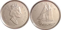 10 Цент Канада Никель Елизавета II (1926-2022)