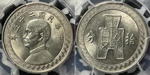 10 Цент Китайская Народная Республика Никель/Медь 