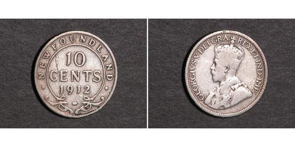 10 Цент Канада Серебро Георг V (1865-1936)
