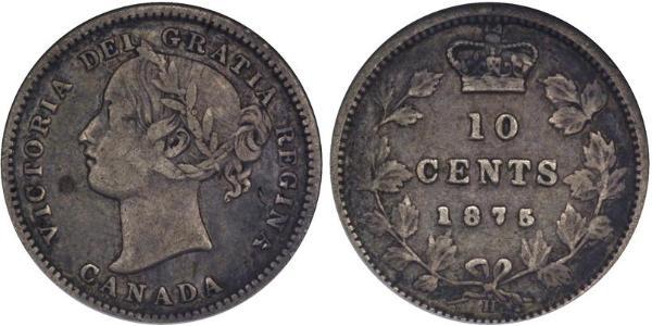 10 Цент Канада Срібло Вікторія (1819 - 1901)