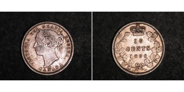 10 Цент Канада Срібло Вікторія (1819 - 1901)