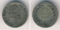 10 Цент Королівство Нідерланди (1815 - ) Срібло 