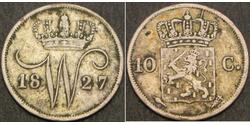 10 Цент Королівство Нідерланди (1815 - ) Срібло 