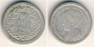 10 Цент Королівство Нідерланди (1815 - ) Срібло 