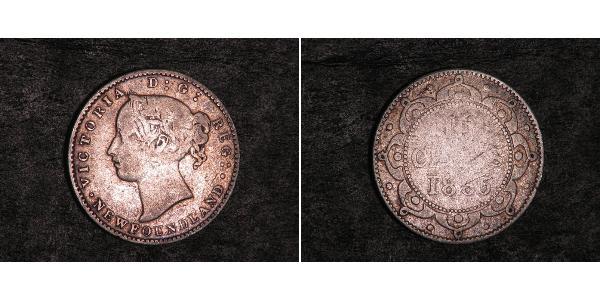 10 Цент Ньюфаундленд і Лабрадор Срібло Вікторія (1819 - 1901)