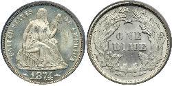 1 Dime / 10 Cent Estados Unidos de América (1776 - ) Cobre/Plata 