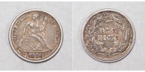 10 Цент / 1 Дайм США (1776 - ) Мідь/Срібло 