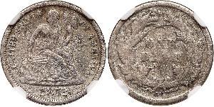 10 Цент / 1 Дайм США (1776 - ) Мідь/Срібло 