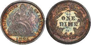 10 Цент / 1 Дайм США (1776 - ) Мідь/Срібло 