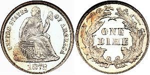 10 Цент / 1 Дайм США (1776 - ) Мідь/Срібло 