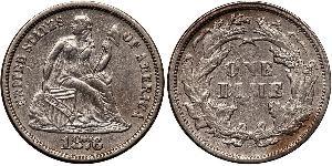 10 Цент / 1 Дайм США (1776 - ) Мідь/Срібло 