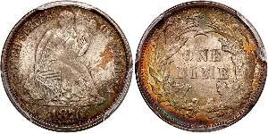 10 Цент / 1 Дайм США (1776 - ) Мідь/Срібло 