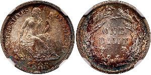 10 Цент / 1 Дайм США (1776 - ) Мідь/Срібло 