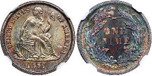 10 Цент / 1 Дайм США (1776 - ) Мідь/Срібло 