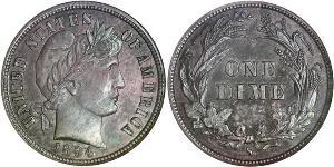 10 Цент / 1 Дайм США (1776 - ) Мідь/Срібло 
