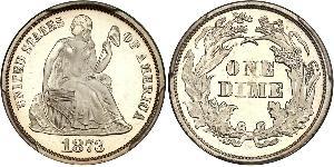 10 Цент / 1 Дайм США (1776 - ) Мідь/Срібло 