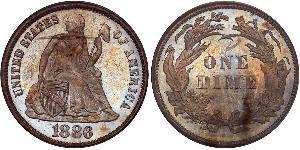 10 Цент / 1 Дайм США (1776 - ) Мідь/Срібло 