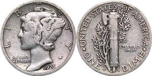10 Цент / 1 Дайм США (1776 - ) Мідь/Срібло 