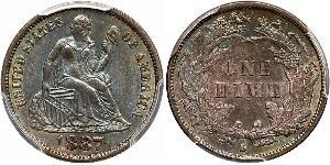 10 Цент / 1 Дайм США (1776 - ) Мідь/Срібло 