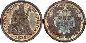 10 Цент / 1 Дайм США (1776 - ) Мідь/Срібло 