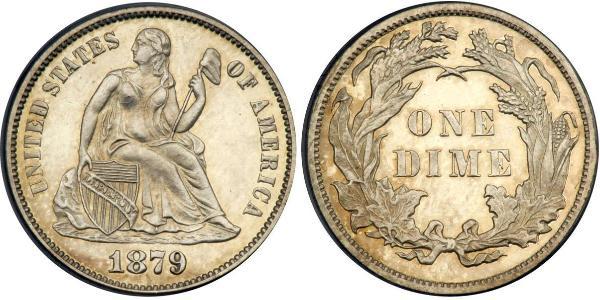 10 Цент / 1 Дайм США (1776 - ) Мідь/Срібло 