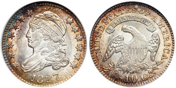 10 Цент / 1 Дайм США (1776 - ) Мідь/Срібло 