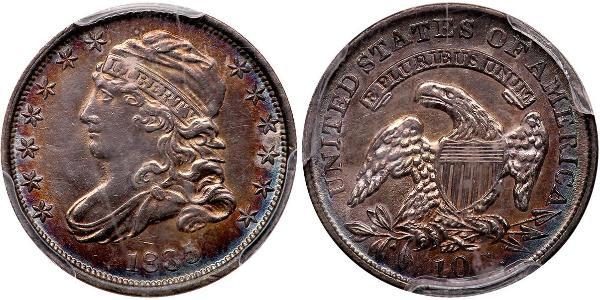10 Цент / 1 Дайм США (1776 - ) Мідь/Срібло 