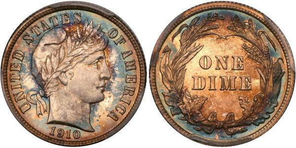 10 Цент / 1 Дайм США (1776 - ) Мідь/Срібло 