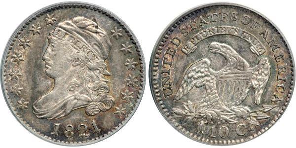 10 Цент / 1 Дайм США (1776 - ) Мідь/Срібло 