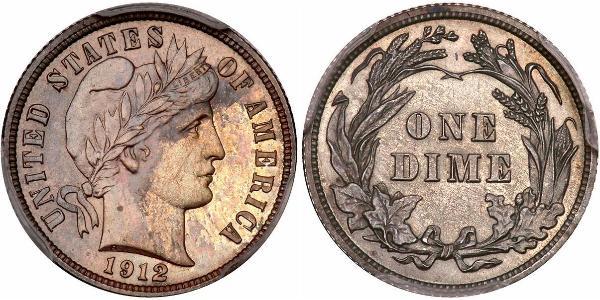 10 Цент / 1 Дайм США (1776 - ) Мідь/Срібло 