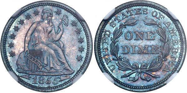 10 Цент / 1 Дайм США (1776 - ) Серебро 