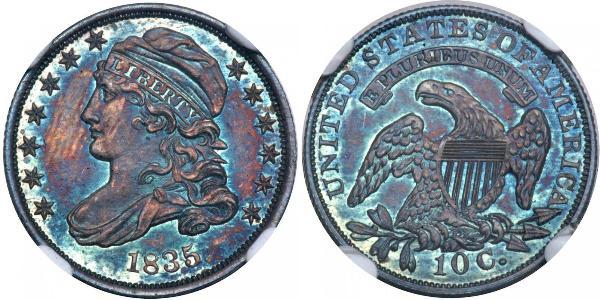 10 Цент / 1 Дайм США (1776 - ) Серебро/Медь 