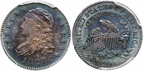 10 Цент / 1 Дайм США (1776 - ) Серебро/Медь 