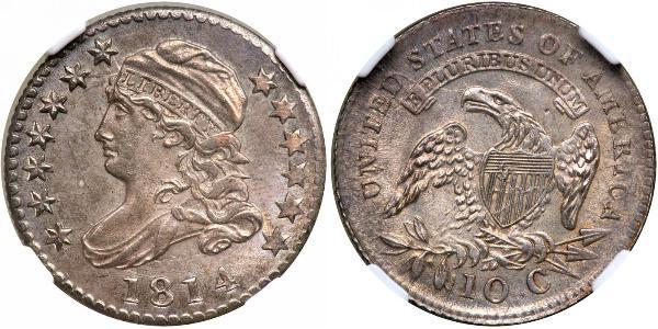 10 Цент / 1 Дайм США (1776 - ) Серебро/Медь 