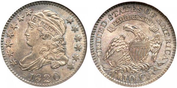 10 Цент / 1 Дайм США (1776 - ) Серебро/Медь 