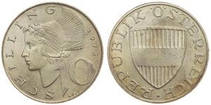 10 Шиллинг Австрийская Республика(1955 - ) Серебро 
