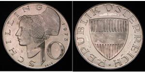 10 Шиллинг Австрийская Республика(1955 - ) Серебро 