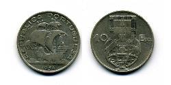 10 Эскудо Вторая Португальская республика (1933 - 1974) Серебро 