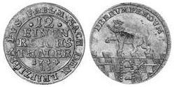 112 Талер Ангальт-Бернбург (1603 - 1863) Срібло (билон) 