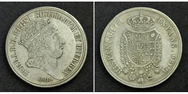 120 Grana Italian city-states Plata Ferdinand I of the Two Sicilies (1751 - 1825)