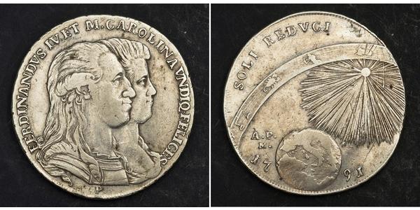 120 Grana / 1 Piastre Italian city-states Plata 