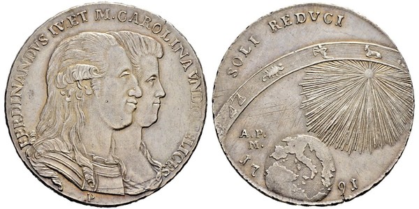 120 Grana / 1 Piastre Italian city-states Silver 