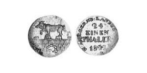 124 Thaler Anhalt-Bernburg (1603 - 1863) Argento 
