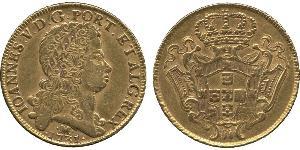 12800 Reis Brasilien Gold Johann V. von Portugal (1689-1750)