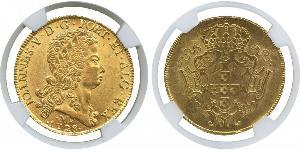 12800 Reis Brasilien Gold Johann V. von Portugal (1689-1750)