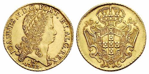 12800 Reis Brazil Gold John V of Portugal (1689-1750)