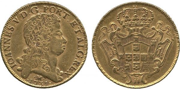 12800 Reis Brazil Gold John V of Portugal (1689-1750)