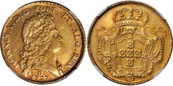 12800 Reis Brazil Gold John V of Portugal (1689-1750)
